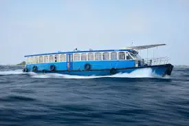 a public ferry boat in Maldives