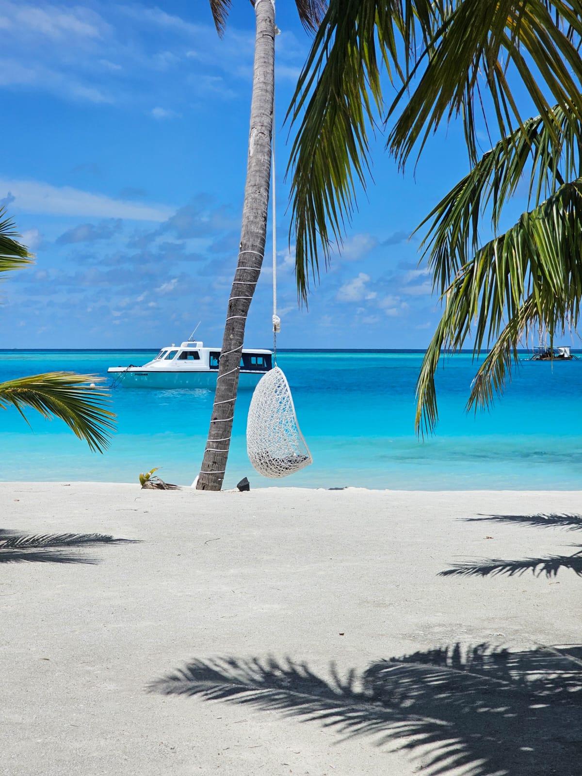 Speedboat in a resort in Maldives